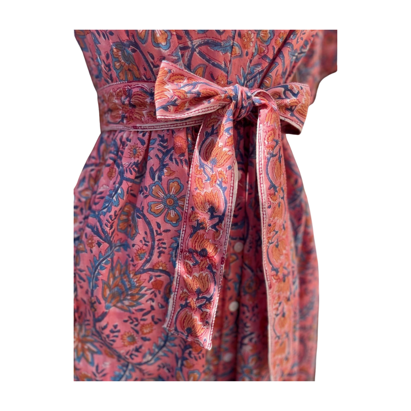 Gisele Shirt Dress (Bright Pink)