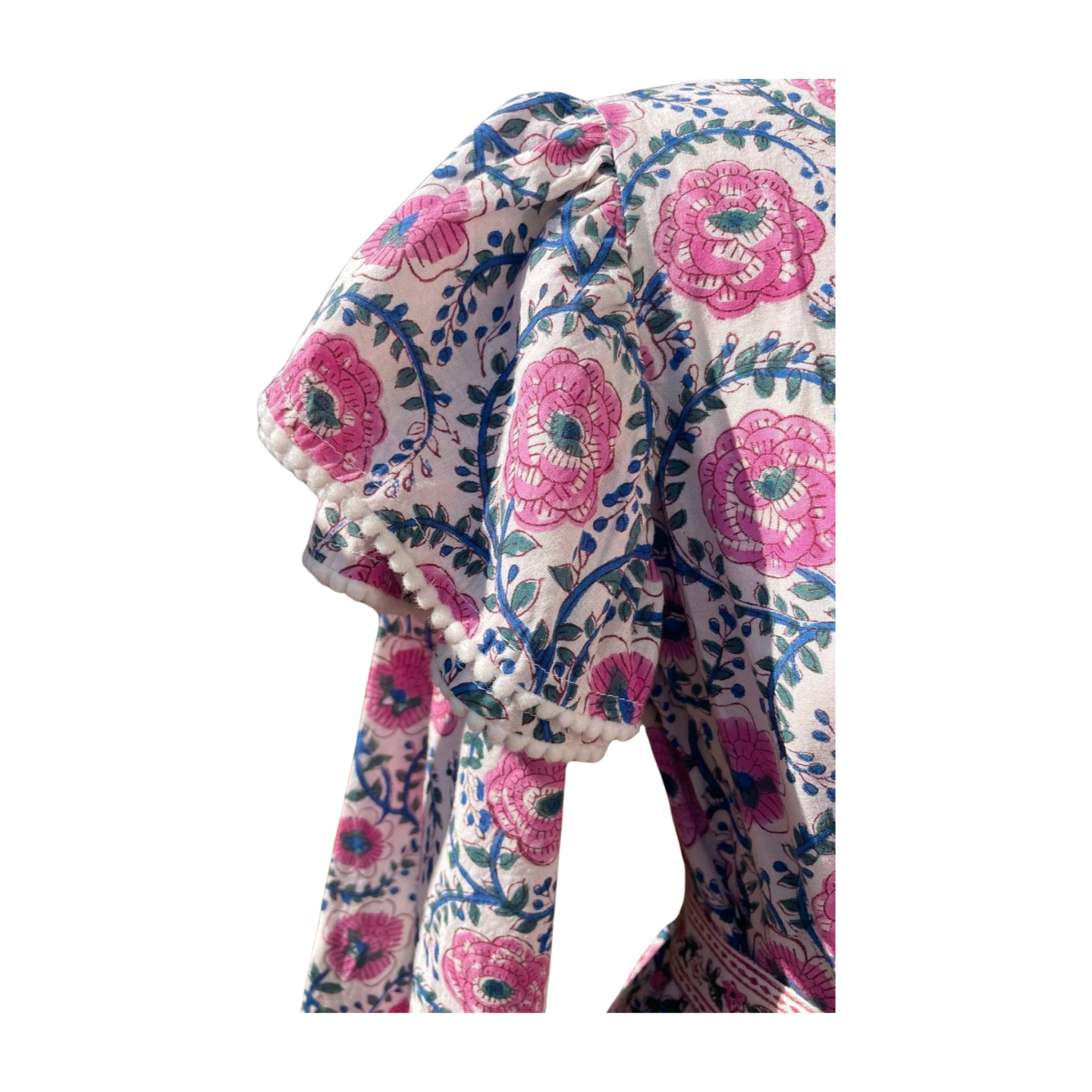 Hannah Pom Pom Dress (Purple)