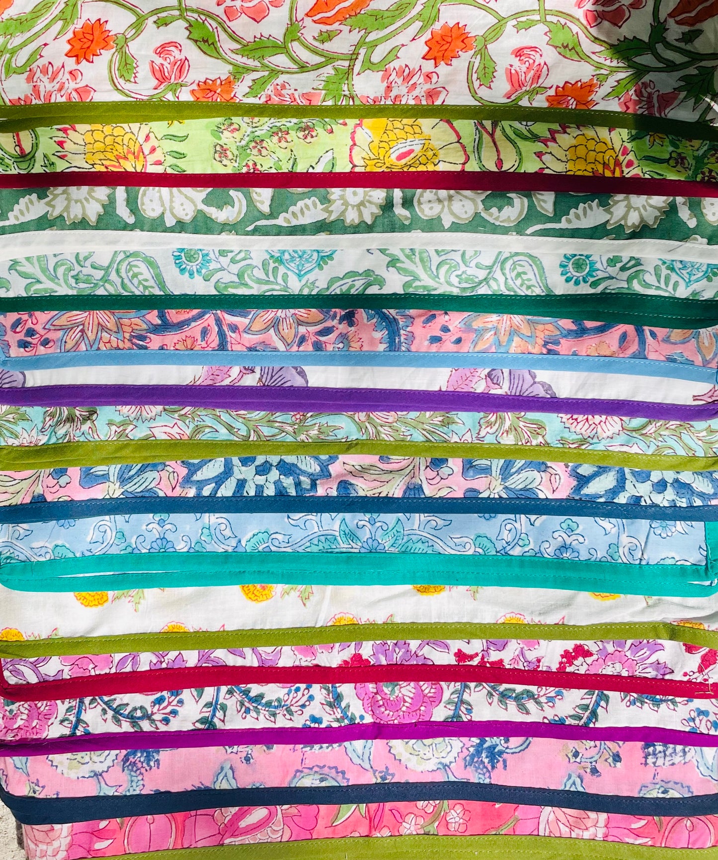 Rattan Purse (Natural) w/ Block Print Bow