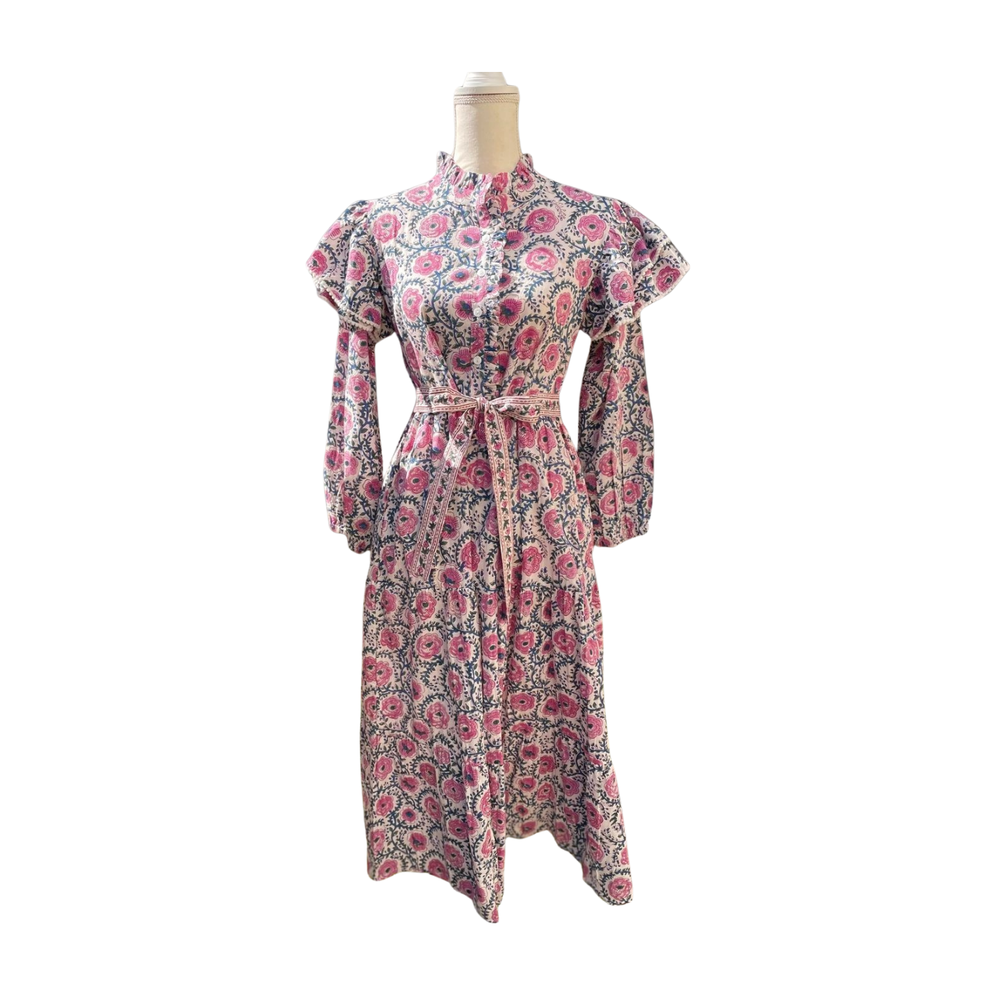 Hannah Pom Pom Dress (Purple)