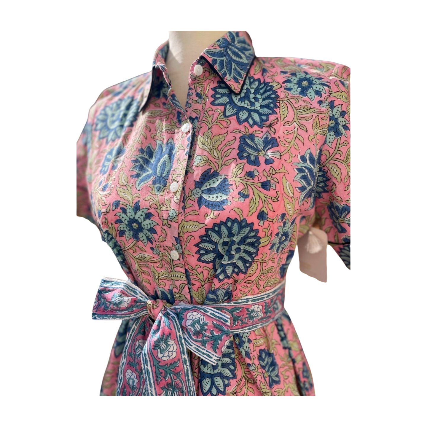 Gisele Shirt Dress (Light Pink)