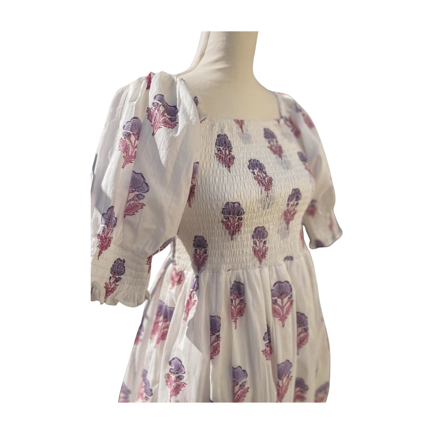 Makenzi Nap Dress (Purple/White)